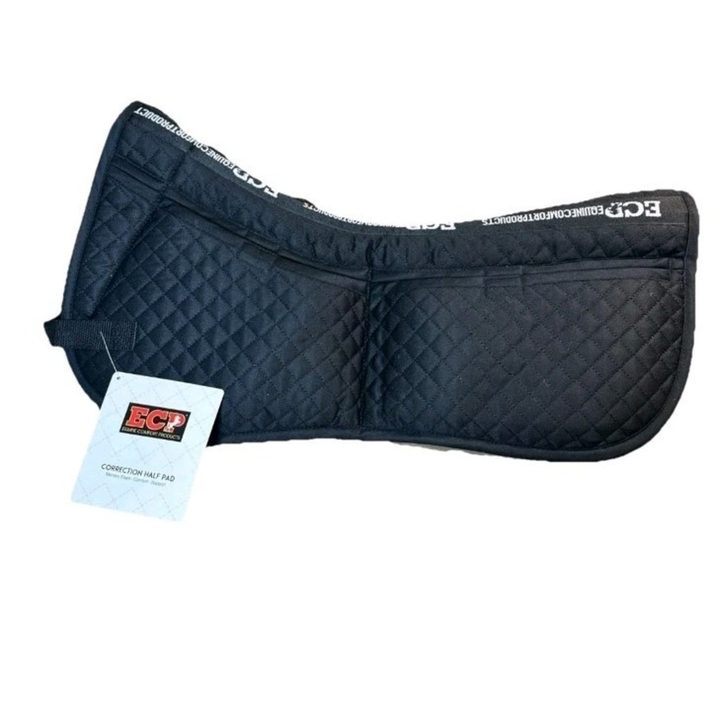 Correction Half Pad Quilted Black Comforter